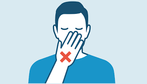 avoid touching your eyes, nose and mouth